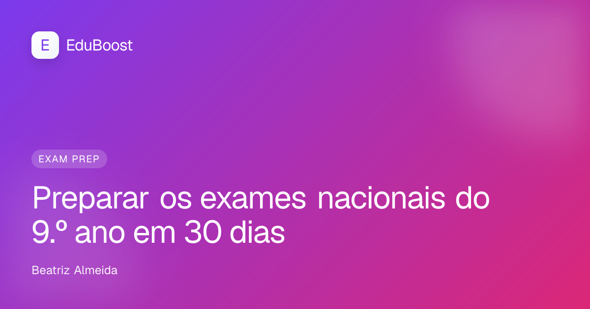 Aluno do 9.º ano a estudar com manuais e cadernos