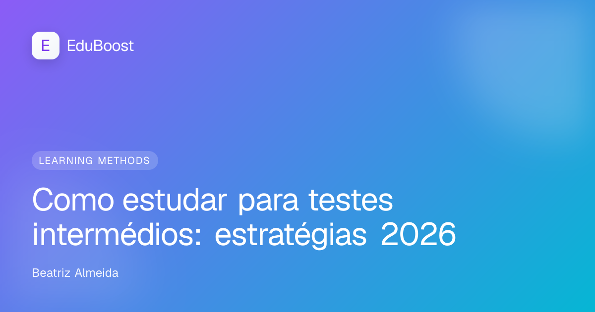 Aluna com livros abertos e anotações sobre testes intermédios