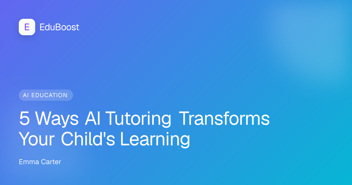 Child learning with technology in a bright classroom