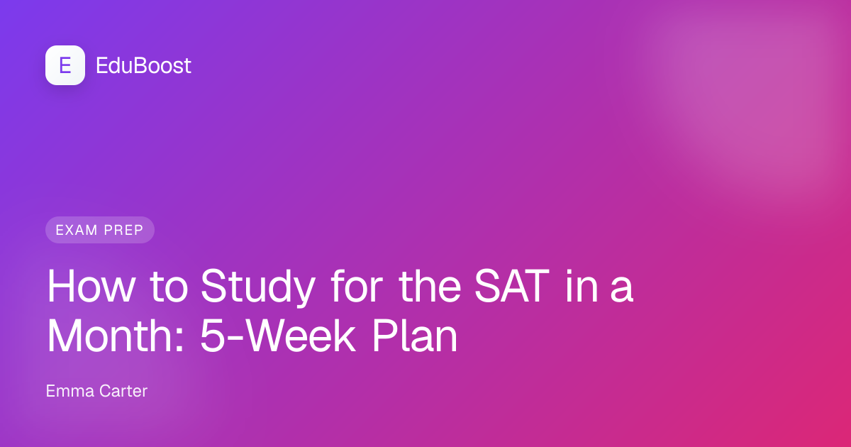 High school student preparing for the SAT with practice tests and annotated notes spread across a desk