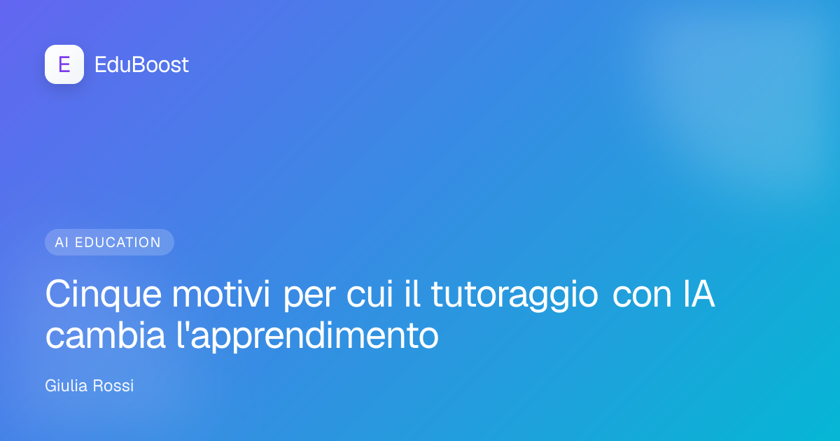 Bambino che impara con la tecnologia in un'aula luminosa