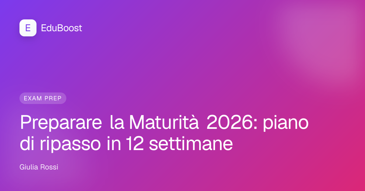 Studentessa del quinto anno ripassa per la Maturità con libri e appunti sulla scrivania