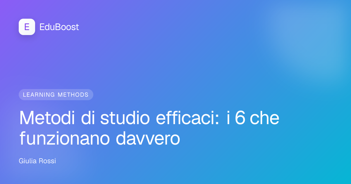 Studente che applica metodi di studio efficaci con notes e libro