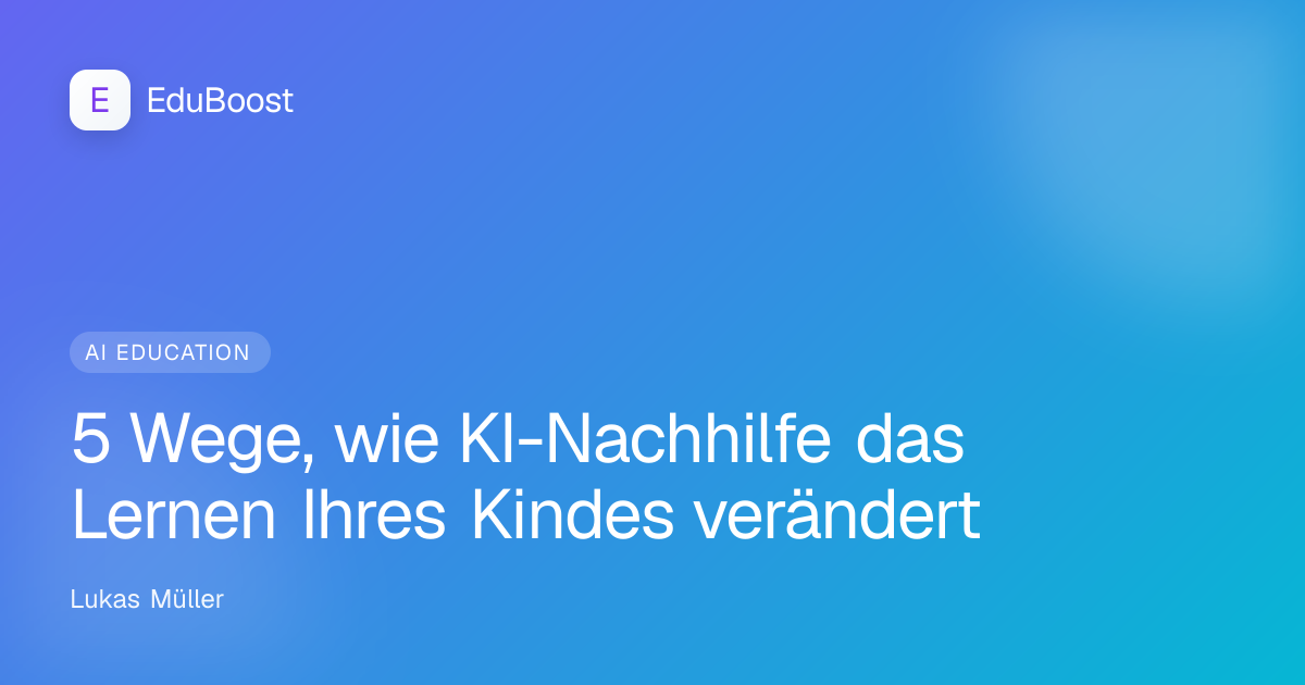 Kind lernt mit Technologie in einem hellen Klassenzimmer