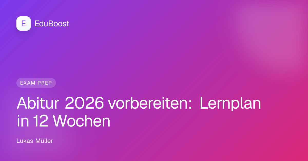 Schülerin der Q2 beim strukturierten Abitur-Lernen am Schreibtisch voller Lehrwerke