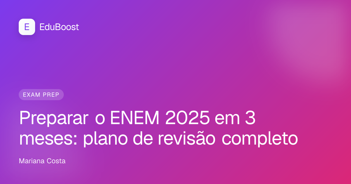 Estudante de terceiro ano do Ensino Médio se prepara para o ENEM com livros e cadernos