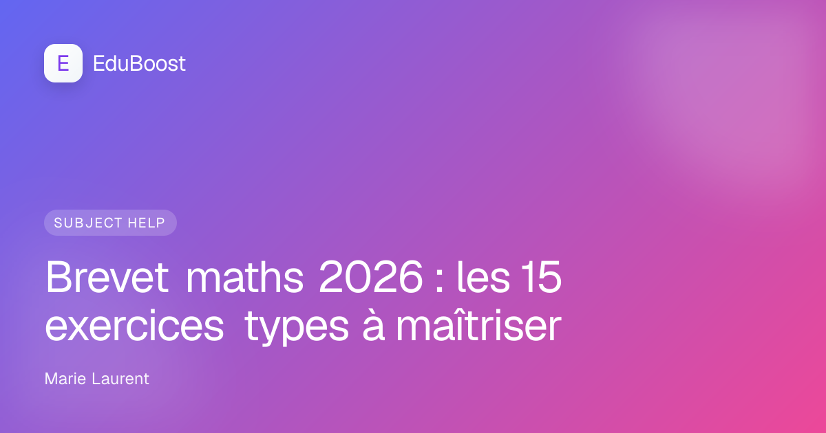 Cahier de mathématiques avec calculs et formules de troisième