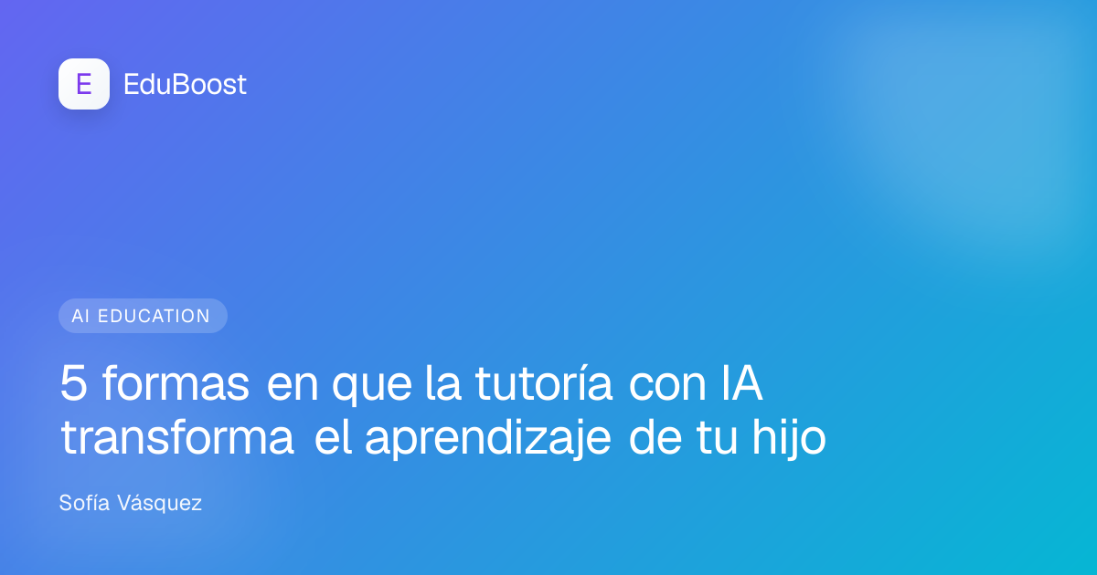 Niño aprendiendo con tecnología en un aula luminosa