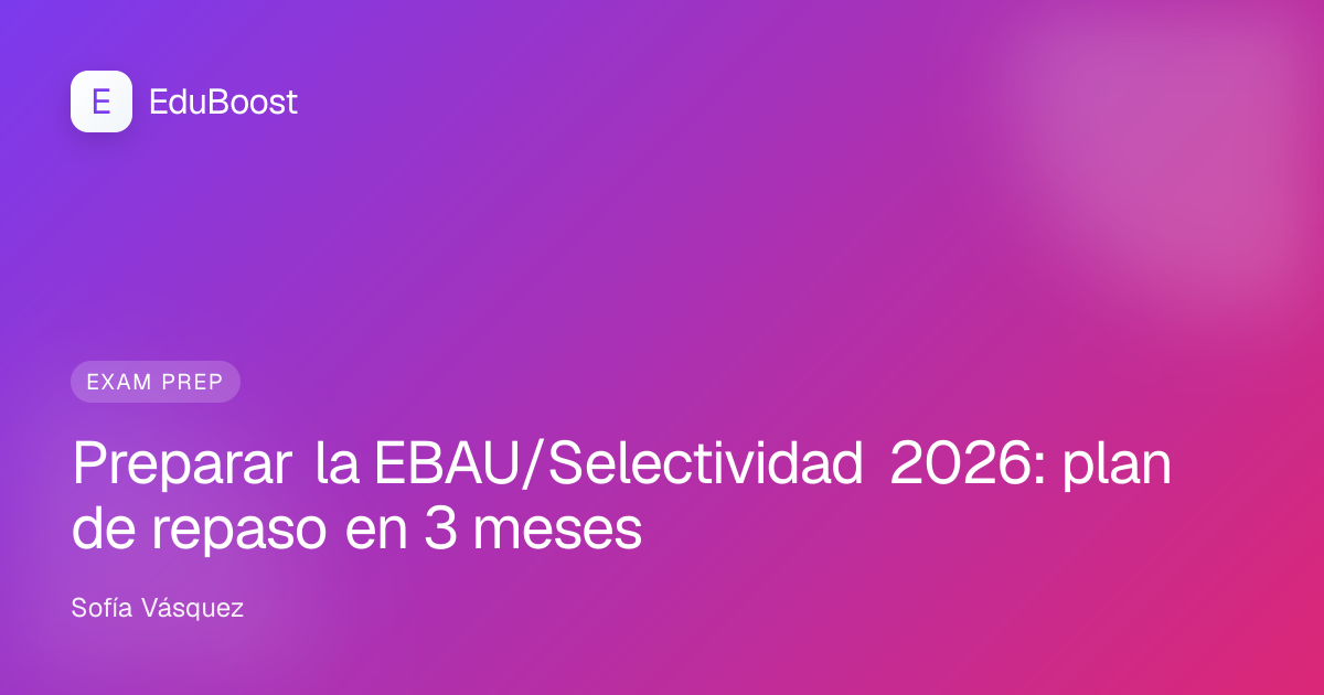 Estudiante de 2º de Bachillerato repasa para la EBAU rodeado de apuntes y libros de texto