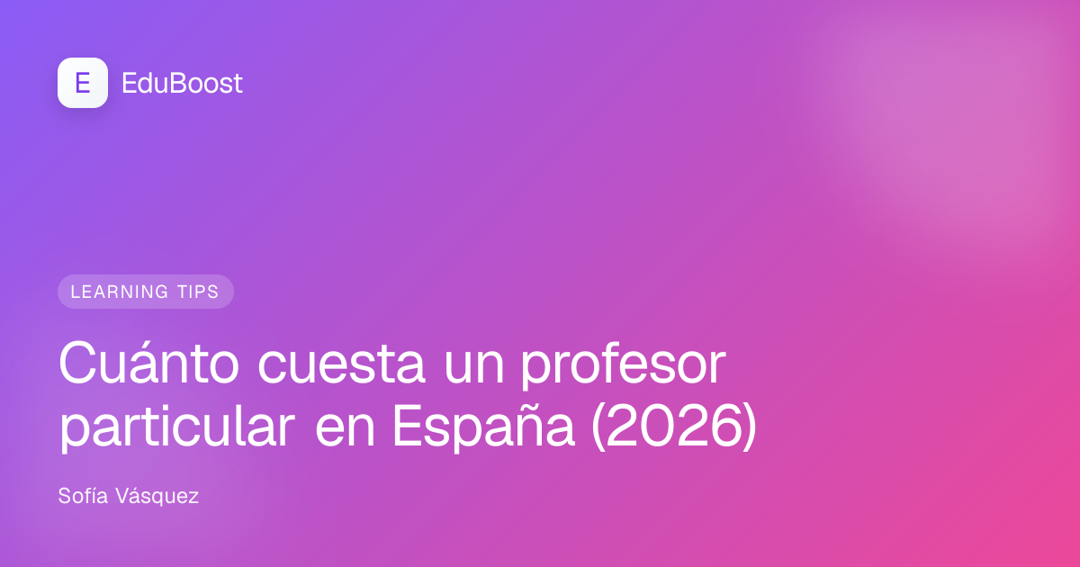 Profesor particular explicando concepto a estudiante en una clase privada